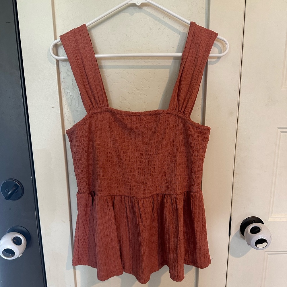 Derek Heart Terracotta Tank Top